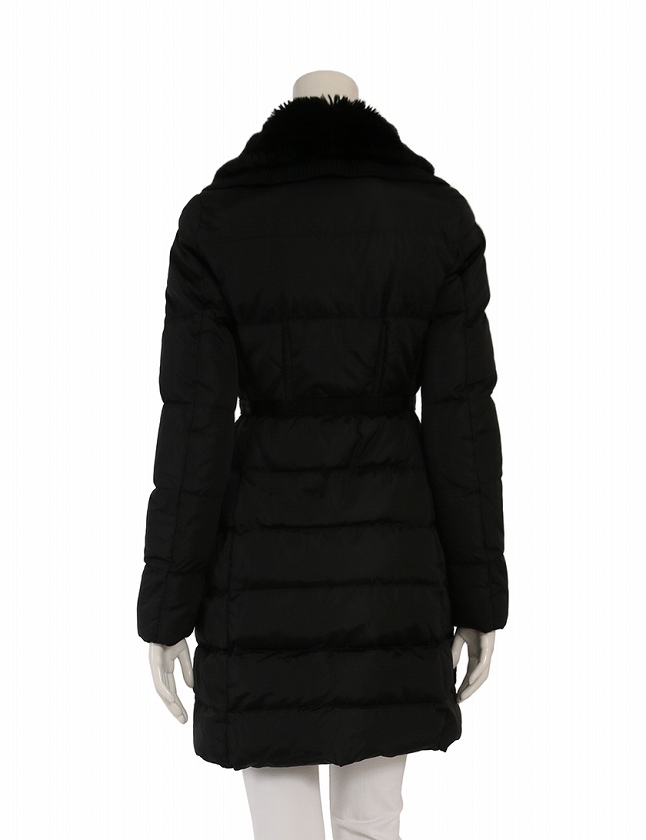 モンクレール MONCLER ダウンコート ロングコート 黒 ブラック XXS  