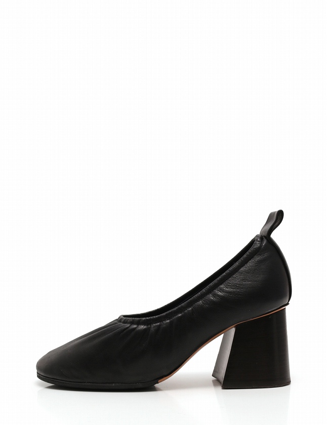 セリーヌ CELINE パンプス チャンキーヒール ソフトバレリーナ 黒