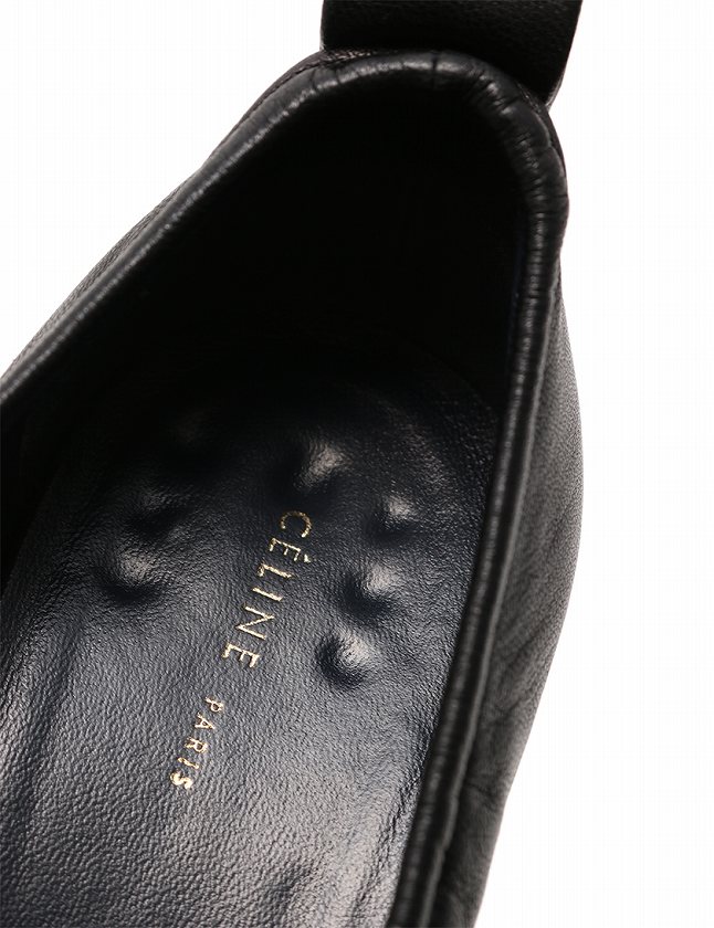 セリーヌ　ソフトバレリーナ パンプス チャンキーヒール CELINE セリーヌ （CELINE） ソフトバレリーナ パンプス ラムスキン