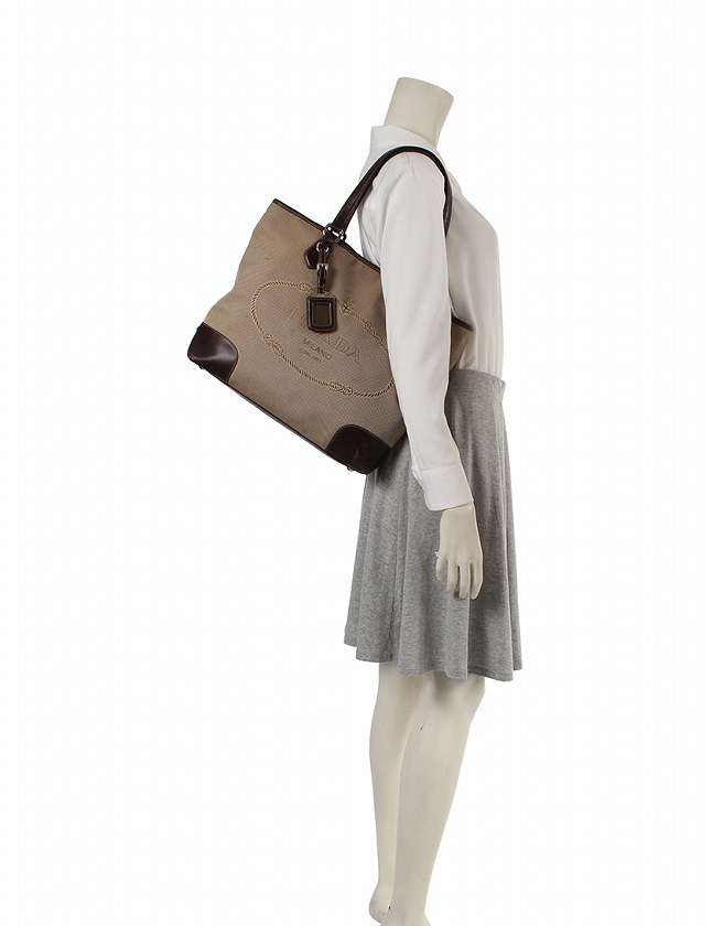 【美品】PRADA ジャガード キャンバス レザー トートバッグ イタリア製 美品】PRADA ☆キャンバス トートバッグ** - メルカリ