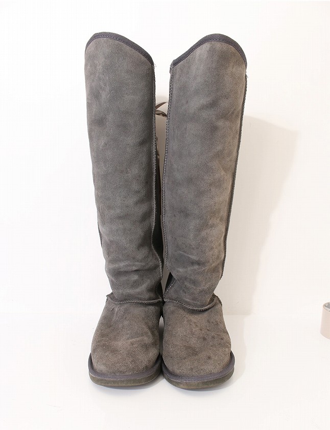 エミュー Emu ムートンブーツ ロングブーツ グレー 24cm シューズ 5 スエード Avoca W093 レディース 114 ベクトルパーク