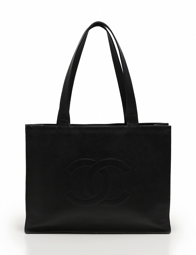 シャネル CHANEL トートバッグ ショルダーバッグ ココマーク 黒  