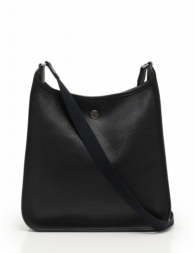 エルメス HERMES ショルダーバッグ ヴェスパ PM 黒 ブラック シルバー 