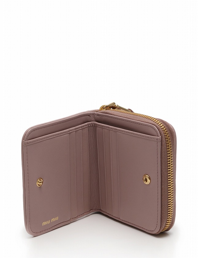 ミュウミュウ miumiu 財布 二つ折り マテラッセ コンパクト