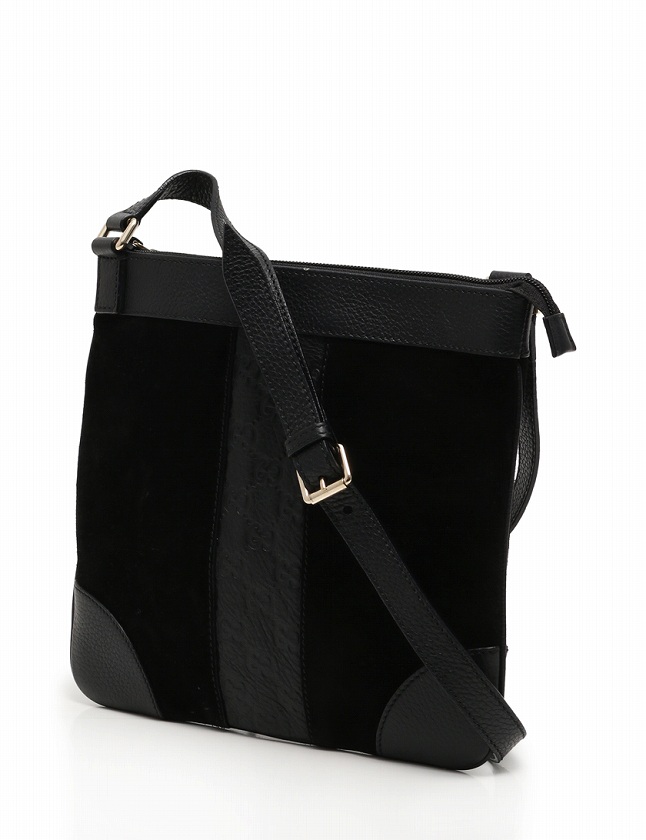 グッチ GUCCI ショルダーバッグ ポシェット グッチシマ 黒 ブラック 