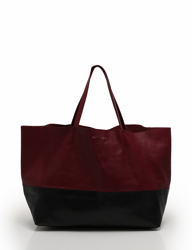 セリーヌ CELINE トートバッグ ホリゾンタルカバ ボルドー 赤 黒 バイ 