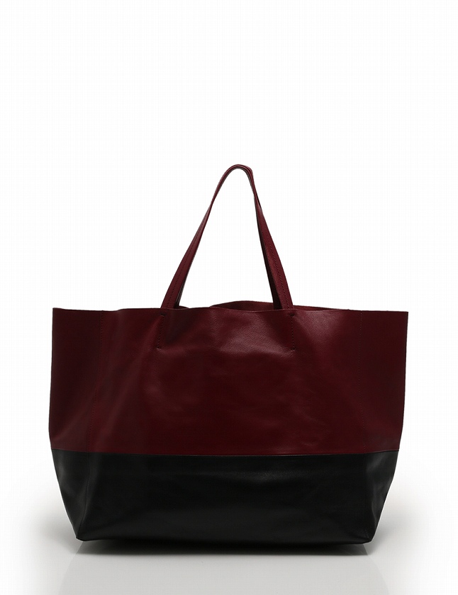 セリーヌ CELINE トートバッグ ホリゾンタルカバ ボルドー 赤 黒 バイ 