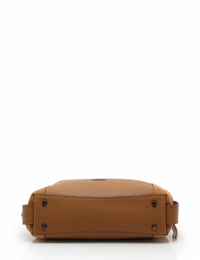 美品◎コーチ　COACH トートバッグ　ナイロンレザー　茶色　ワンショルダー COACH コーチ バッグ 2025新作 レディース トートバッグ