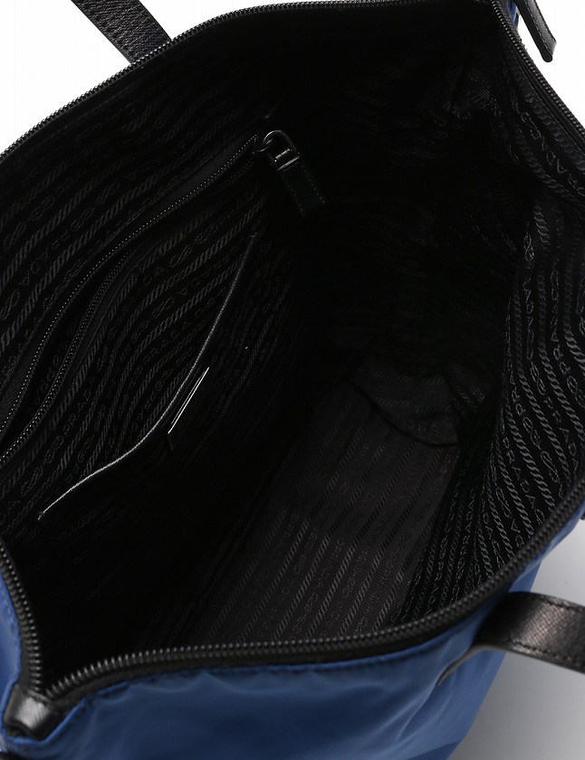 PRADA プラダ ナイロン トートバッグ ブルー レディース ブランド プラダ PRADA トートバッグ ショルダーバッグ 青 ブルー 黒