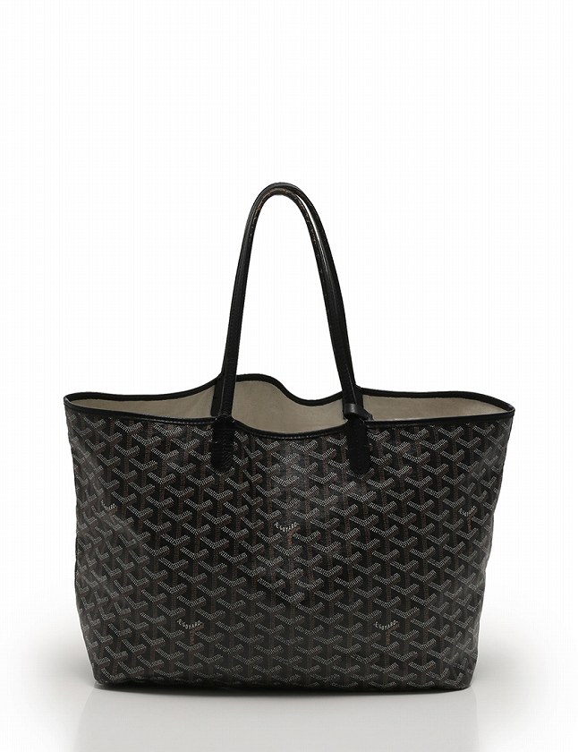 ゴヤール GOYARD トートバッグ サンルイ PM 黒 ブラック 総柄 PVC 