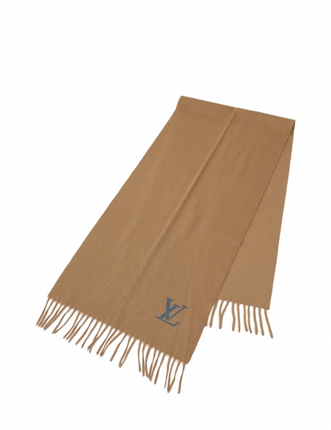 LOUIS VUITTON　マフラー　ジェラム　カシミヤ　ブラウン ルイヴィトン LOUIS VUITTON マフラー ストール エシャルプ ジェラム
