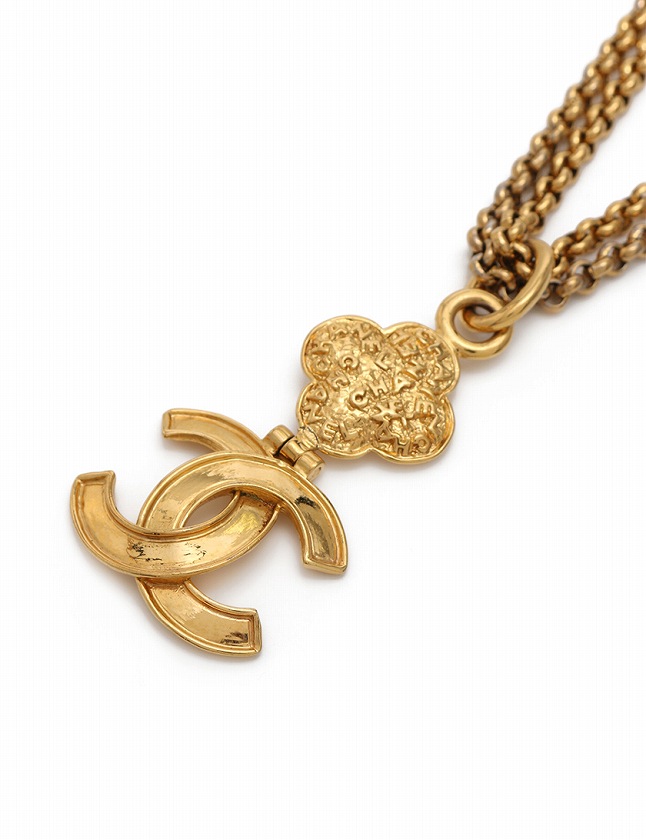 シャネル CHANEL ネックレス ペンダント ロング CCマーク ロゴ