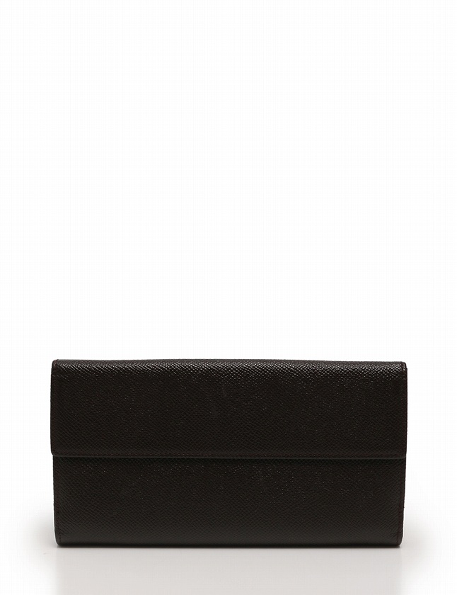 ブラウン ブルガリ 長財布 黒×ダークブラウン ブルガリ 財布の通販