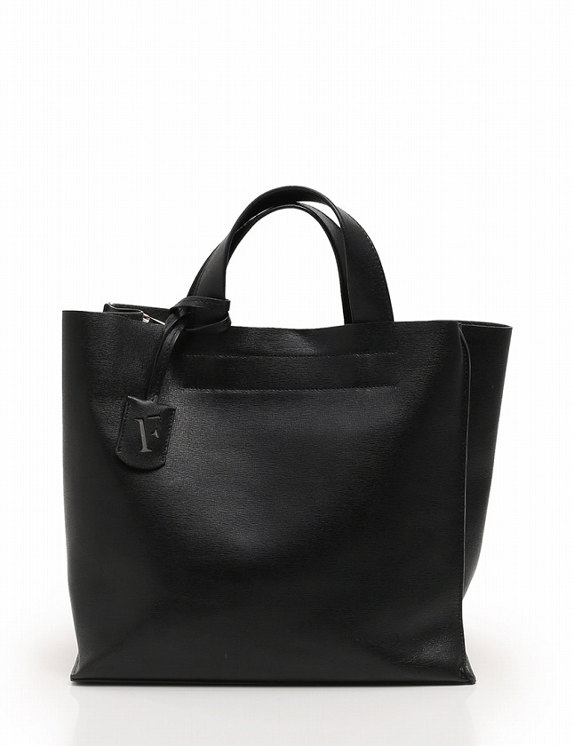 フルラ FURLA トートバッグ ハンドバッグ 黒 ブラック レザー 保存袋 