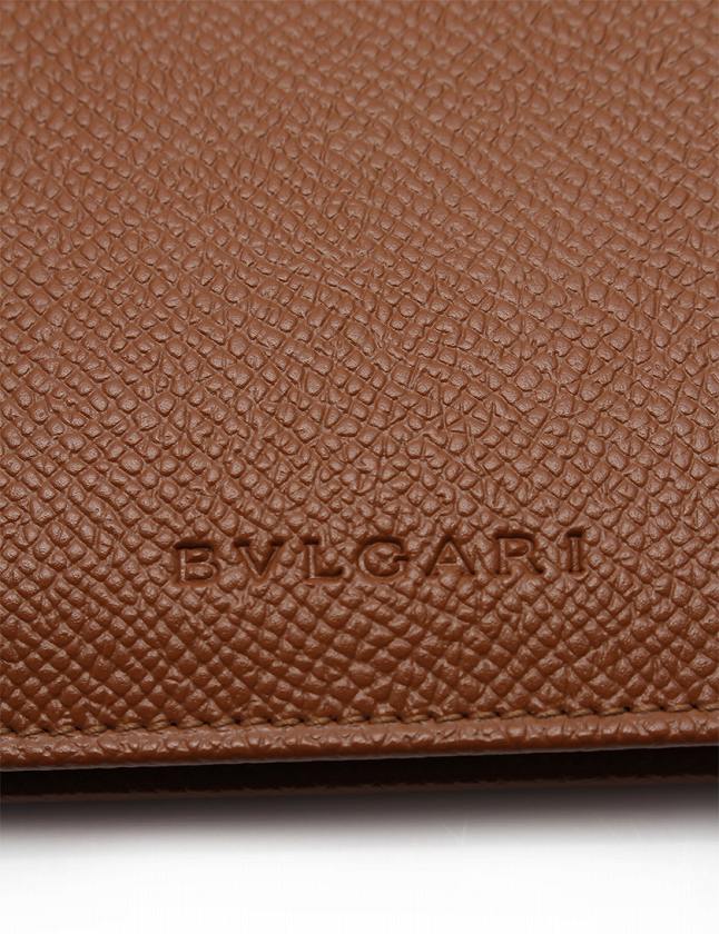 ブルガリ Bvlgari 財布 二つ折り 茶色 ブラウン 小物 レザー 箱付き メンズ 114 201802110818 ベクトルパーク