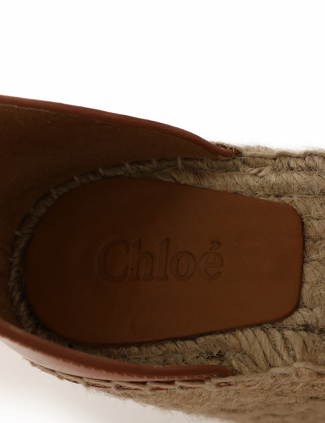 ※最終【Chloe】完売 lucinda サンダル エスパドリーユ ブラウン クロエ CHLOE サンダル エスパドリーユ ウェッジソール 茶色