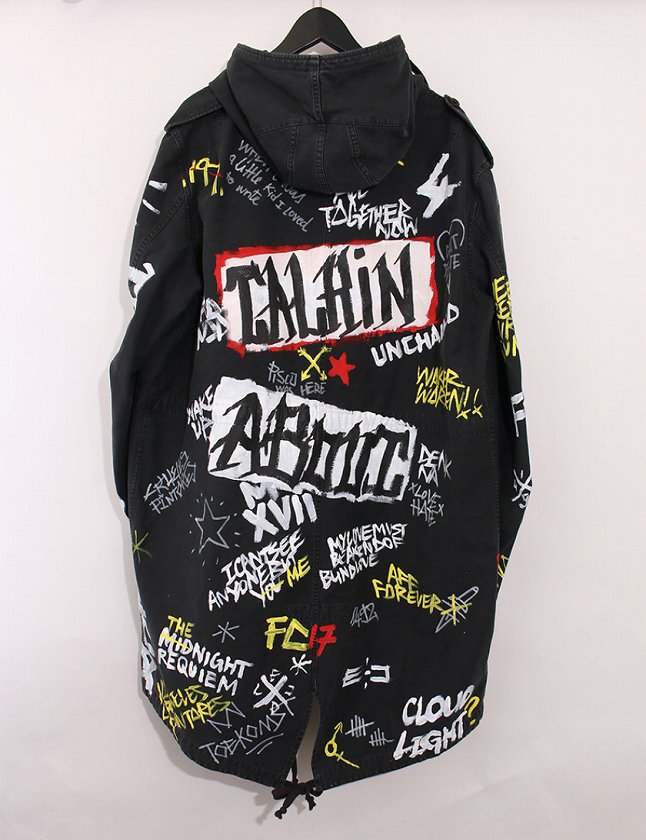 フェイスコネクション FAITH CONNEXION モッズコート ロングコート 黒 