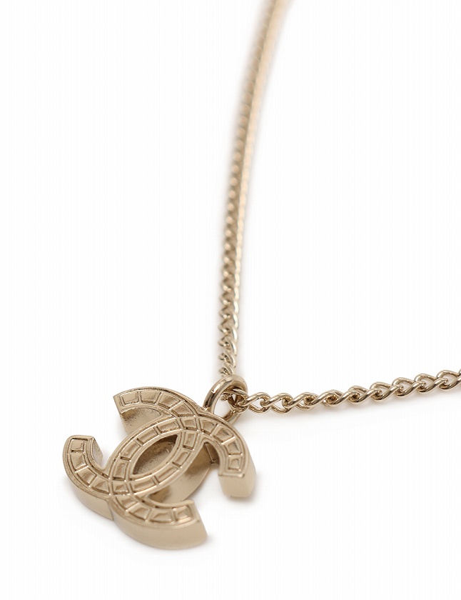 シャネル CHANEL ネックレス ペンダント ココマーク ライトゴールド 05