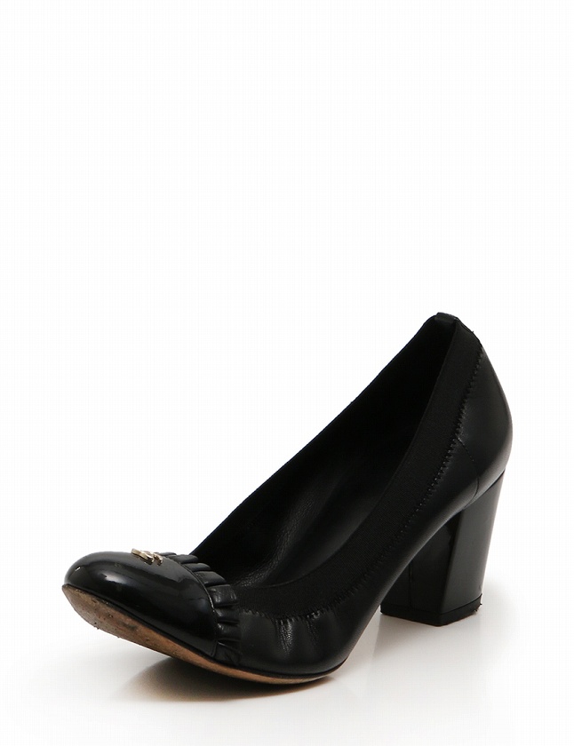 シャネル エナメルパンプス…38