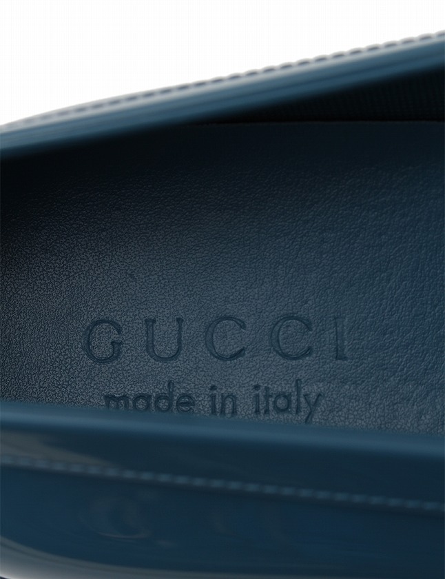 GUCCI ホースビット ビジネスレインシューズ　 ネイビー 26cm GUCCI - GUCCI グッチ ラバー ホースビット レインシューズ