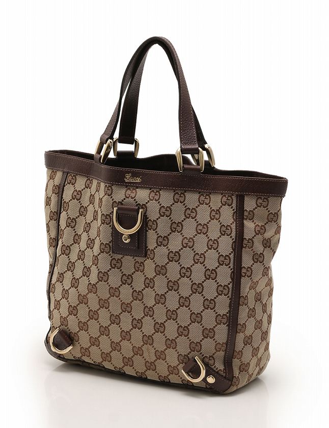 GUCCI トートバッグ ブラウン　袋付き！！ Yahoo!オークション - 新品同様 グッチ トートバッグ ブラウン系