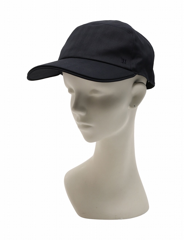 エルメス HERMES キャップ 帽子 ジャンプ ネイビー 紺 小物 ワン  