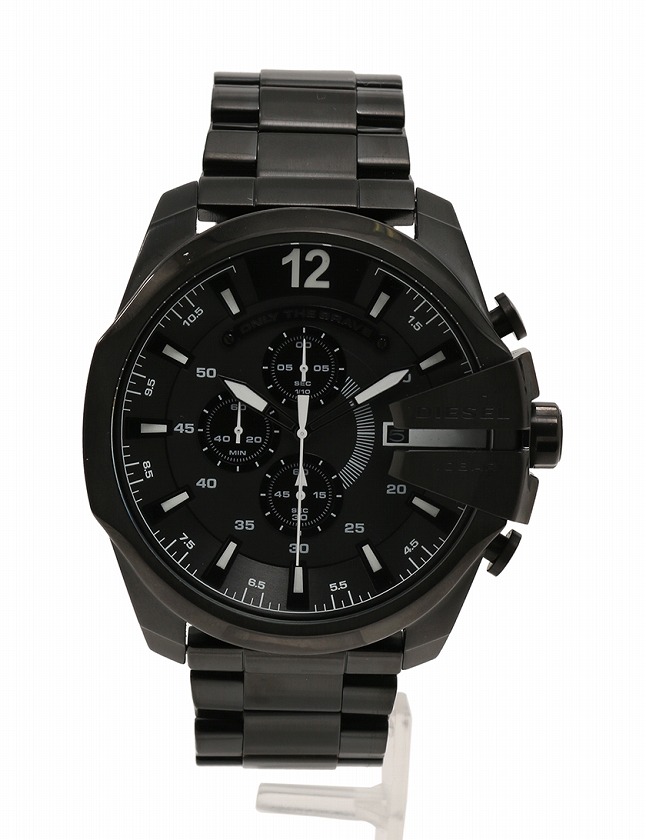 美品】DIESEL ブラック クロノグラフ 腕時計 DIESEL DZ-4579 オール