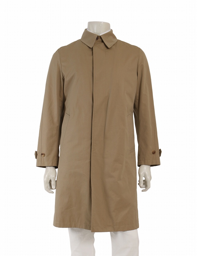 ポールスミス Paul Smith ステンカラーコート ロングコート ベージュ アウター 無地 M レーヨン ライナー付き メンズ 114 ベクトルパーク