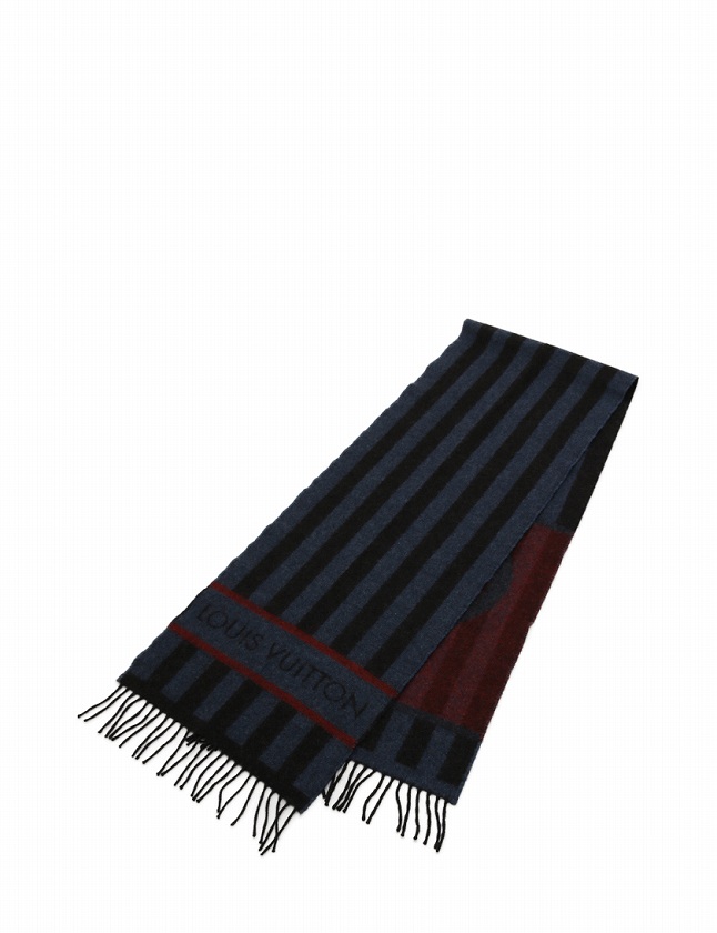 LOUIS VUITTON ストライプ　バルーンマフラー　M75365 ルイヴィトン LOUIS VUITTON M75365 エシャルプ バルーン ストライプ
