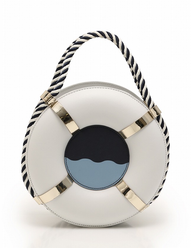 ケイトスペード KATE SPADE ハンドバッグ 浮き輪 白 ホワイト