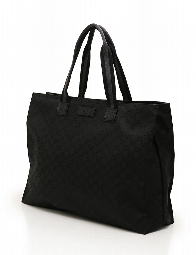 GUCCI グッチ GGナイロン トートバッグ ブラック 黒 GUCCI グッチ 2WAYショルダーバッグ ナイロントートバッグ ブラック