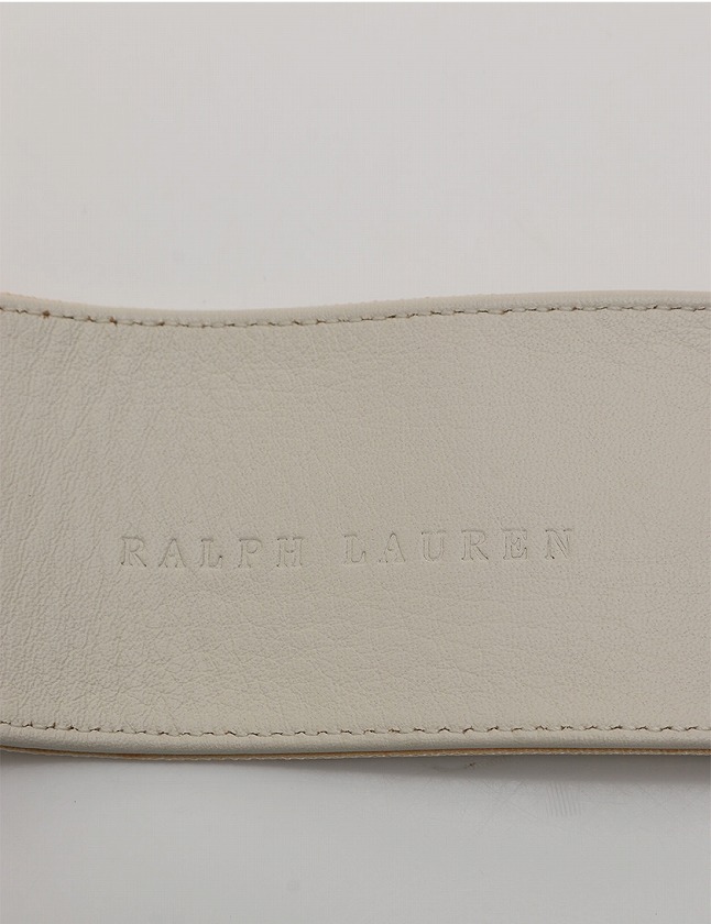 ラルフローレン RALPH LAUREN ベルト 布ベルト 花柄 ベージュ
