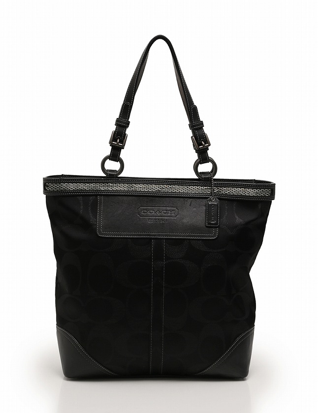 コーチ COACH トートバッグ ショルダーバッグ シグネチャー 黒 
