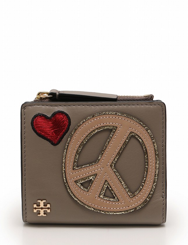 TORYBURCHブラウンレザー 二つ折り財布 Tマーク 楽天市場】TORY BURCH