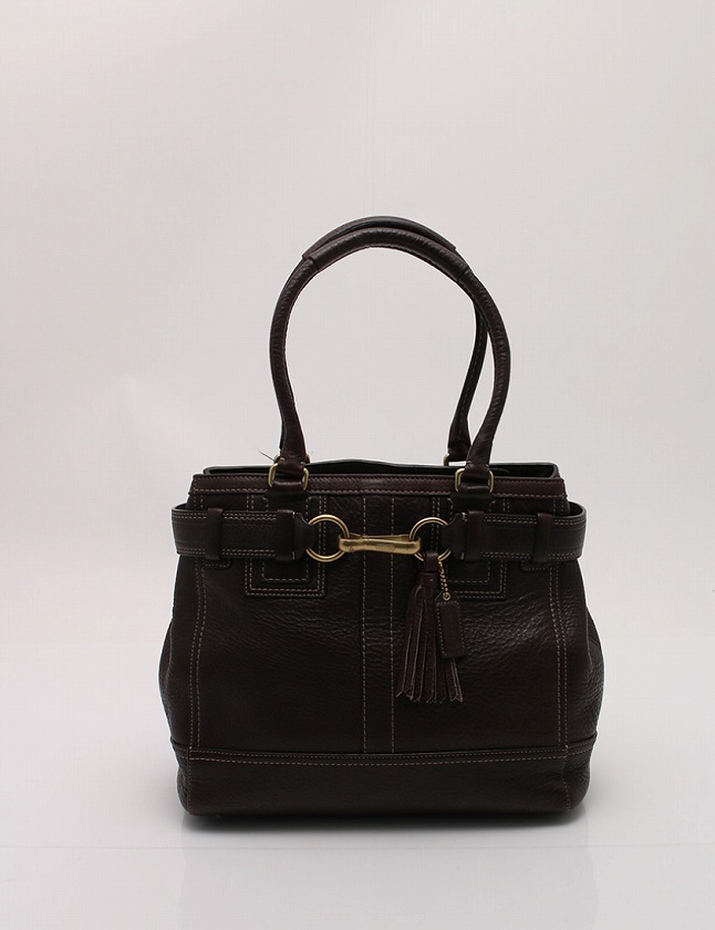 コーチ COACH ショルダーバッグ ハンプトンズ ダークブラウン 茶色 