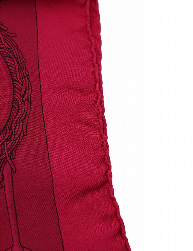 エルメス HERMES スカーフ スクエア カレ 90 フューシャ ピンク 赤