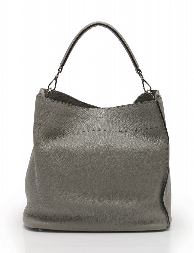 フェンディ FENDI ショルダーバッグ アンナ セレリア セミ グレー 