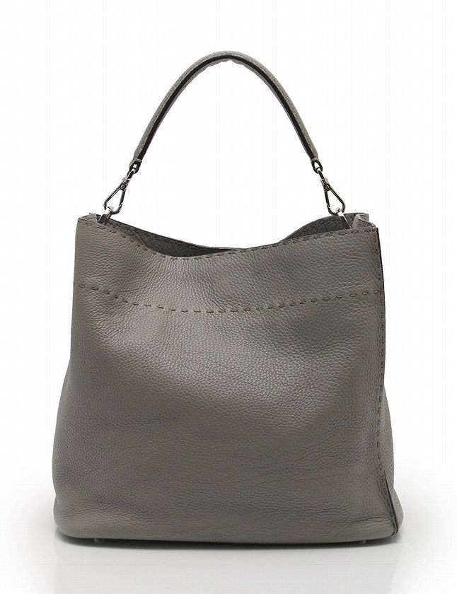 フェンディ FENDI ショルダーバッグ アンナ セレリア セミ グレー 