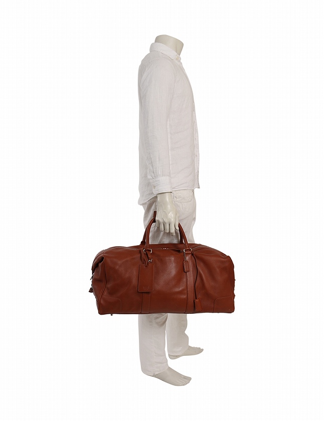 コーチ COACH ボストンバッグ ショルダーバッグ 茶色 ブラウン レザー  