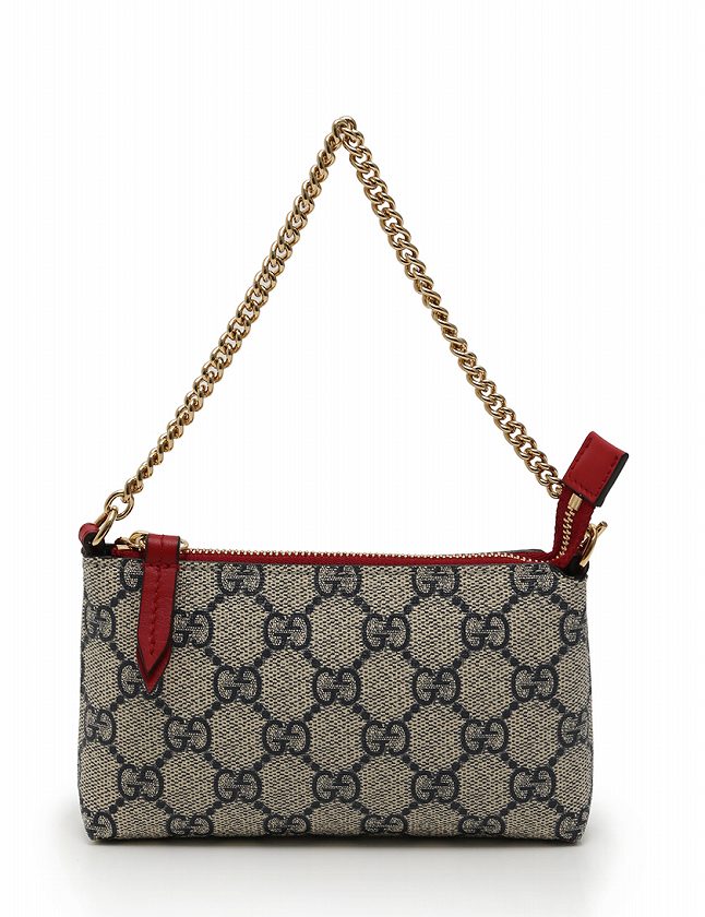 グッチ GUCCI ポーチ アクセサリーポーチ GGスプリーム ネイビー 紺 