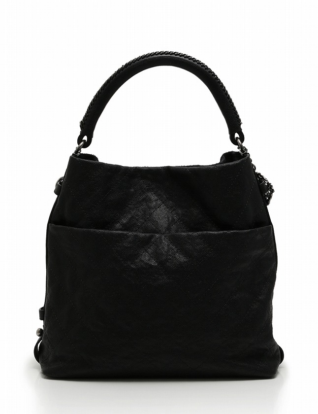 シャネル CHANEL ショルダーバッグ 黒 ブラック ヴィンテージシルバー 