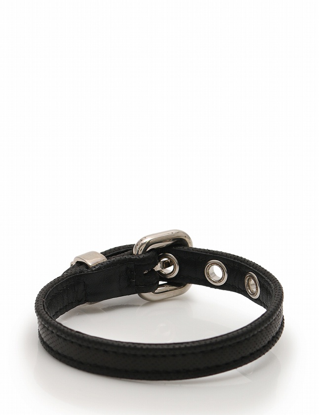 ミュウミュウ miumiu ブレスレット 黒 ブラック シルバー アクセサリー 