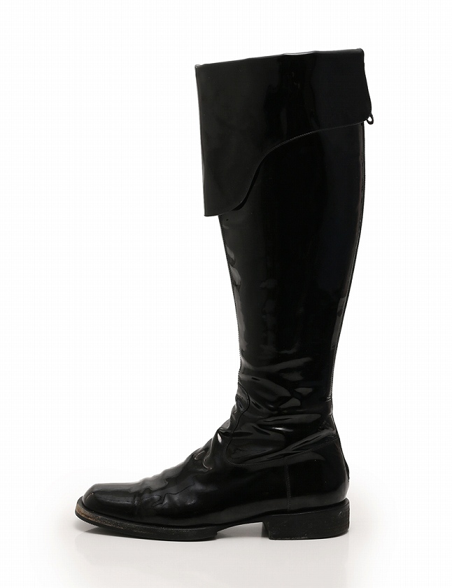 シャネル CHANEL ロングブーツ 黒 ブラック 01A 24.5cm シューズ 37.5  