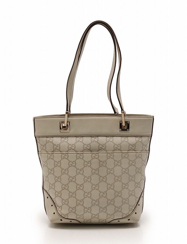 グッチ GUCCI トートバッグ ショルダーバッグ グッチシマ アイボリー  
