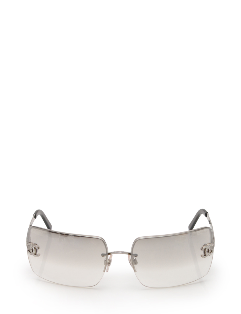 CHANEL スクエア サングラス グラデーション ストーンココ