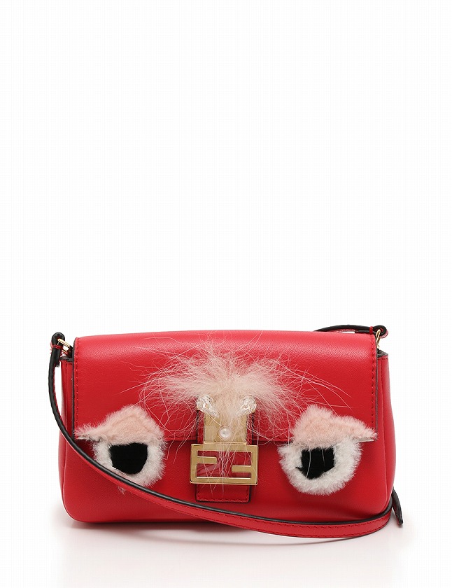 FENDI フェンディ 美味 マイクロ バケット ショルダーバッグ 