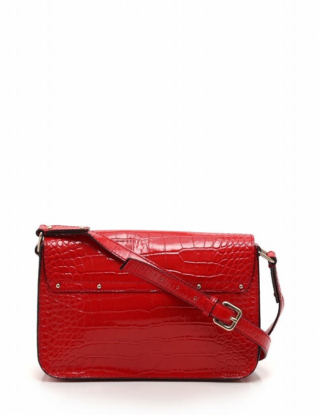 1円 ケイトスペード エナメル ハンドバッグ レッド BI038