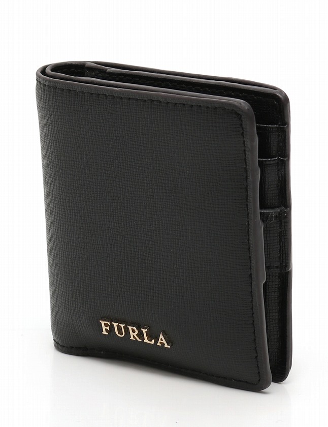 フルラ FURLA 財布 二つ折り コンパクトウォレット 黒 ブラック 小物 