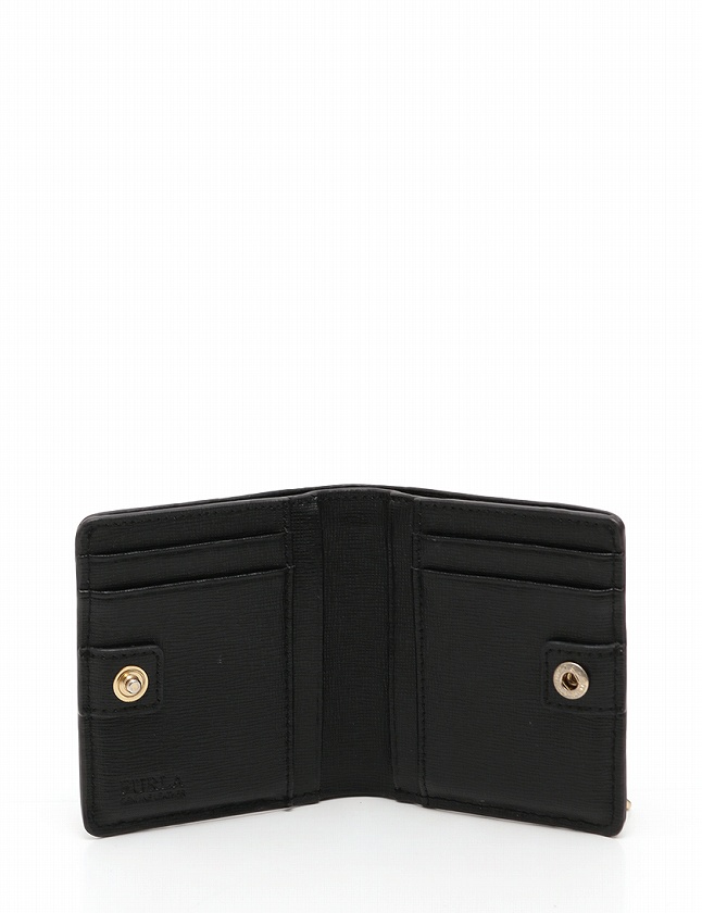 フルラ FURLA 財布 二つ折り コンパクトウォレット 黒 ブラック 小物 