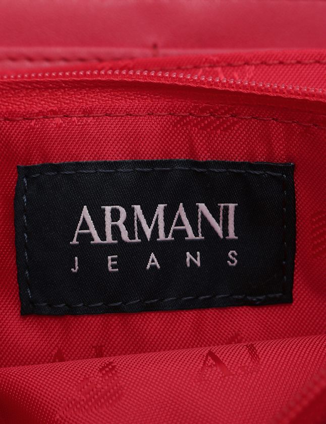 ARMANI JEANS エナメル長財布 ピンク アルマーニ ジーンズ ARMANI JEANS 長財布 ラウンドファスナー ピンク